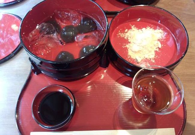 老松嵐山店本蕨餅實拍